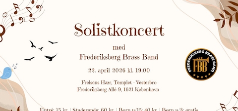 Solistkoncert med Frederiksberg Brass Band på gogo