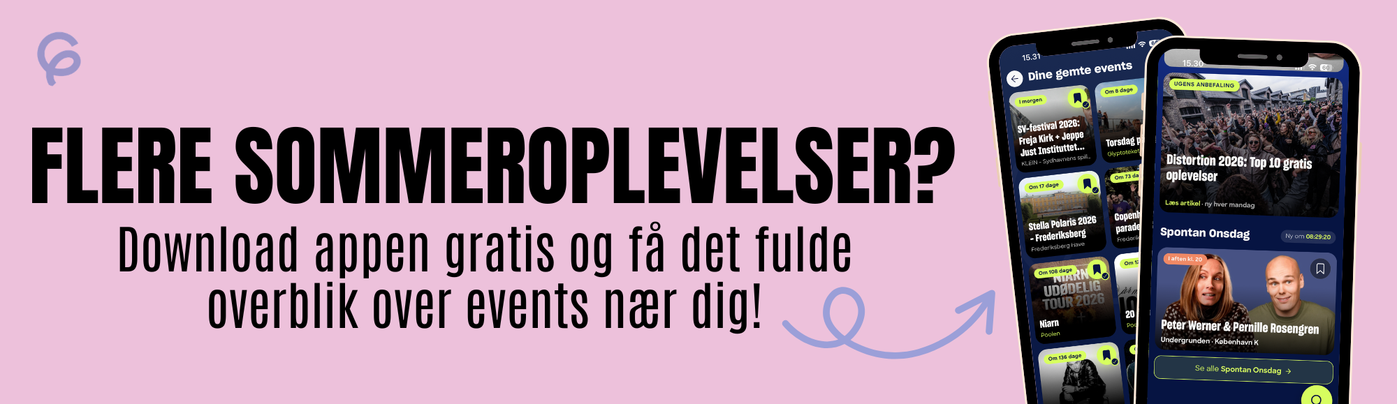 Banner til download af gogo appen