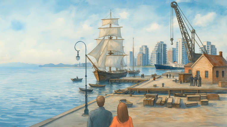 HAVNEN - Byens Hjerte er friluftsteater ved Aalborg Kloster den 11.-23. august 2026 - en musikteaterfortælling om Aalborgs havn. Se spilleperiode og billetter.