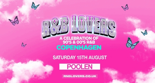 R&B Lovers indtager Poolens udendørsområde Outside lørdag den 15. august 2026 med syv timers 90er- og 00er-R&B. Dans hele dagen på Refshaleøen. Se billetter.