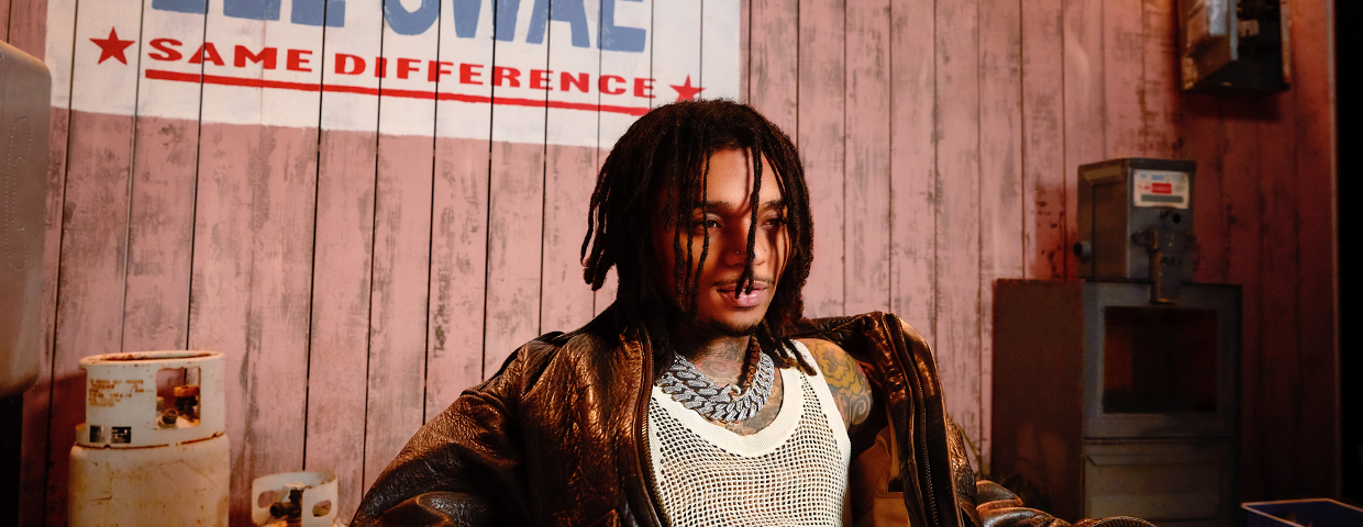 Swae Lee spiller i Poolen i København mandag den 17. august 2026. Oplev hitmageren bag Sunflower og Unforgettable live. Se billetter og info.