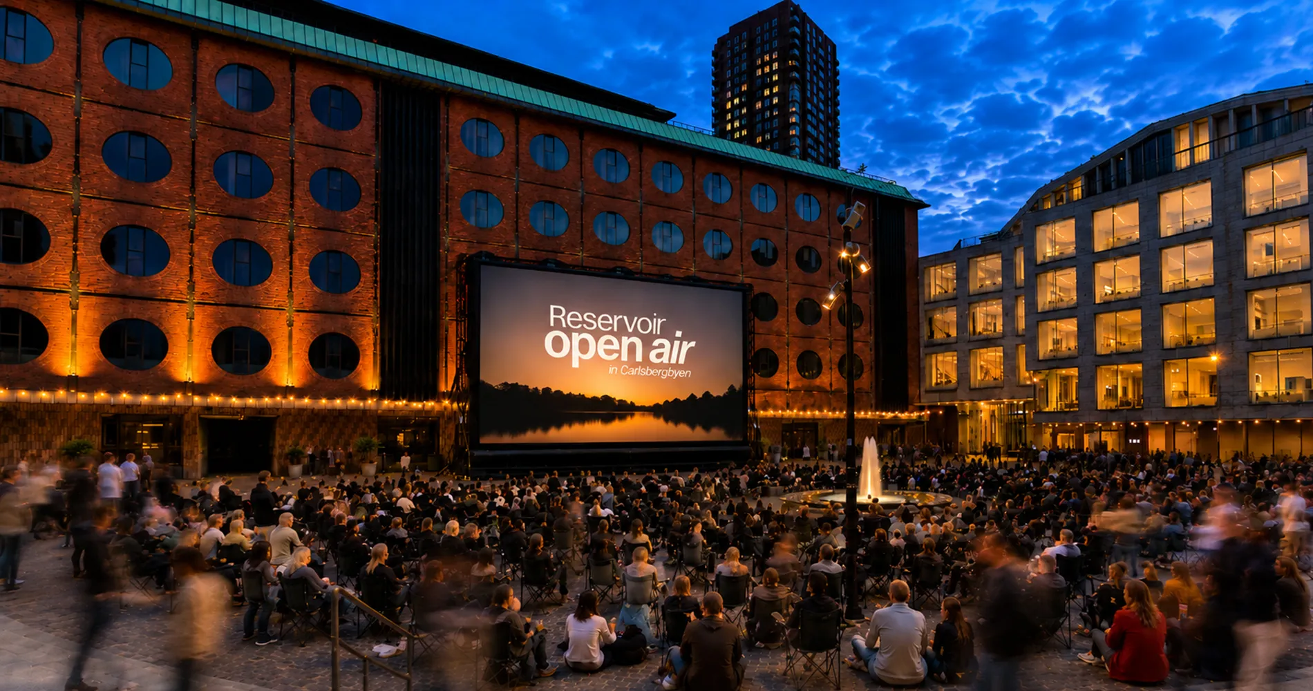 Reservoir Open Air viser gratis film under åben himmel i Carlsberg Byen den 28.-29. august 2026 med mad, drinks og stemning. Oplev udendørs biograf. Se program.