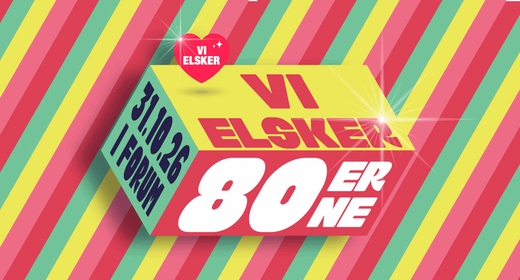 Vi Elsker 80'erne vol. 2 er lørdag den 31. oktober 2026 i Forum Copenhagen. Se line-uppet med Sanne Salomonsen og Tony Hadley, og hvad billetten koster.