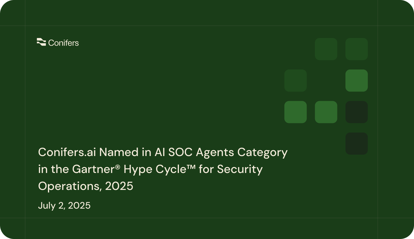 Conifers.ai Named in AI SOC Agents Category  in the Gartner® Hype Cycle™ for Security Operations, 2025
