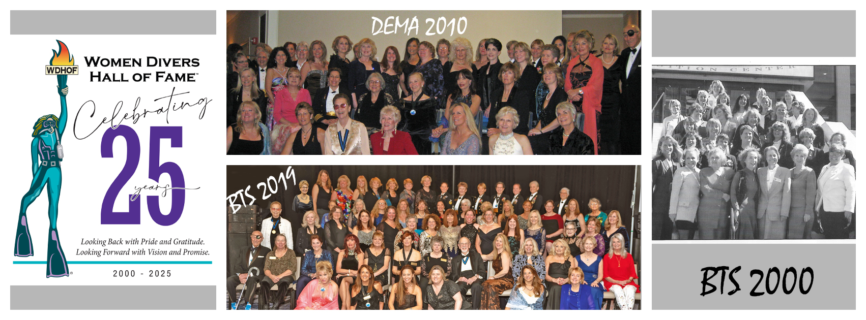 WDHOF Designer: Bonnie Toth, featuring Archival Members Group Photos