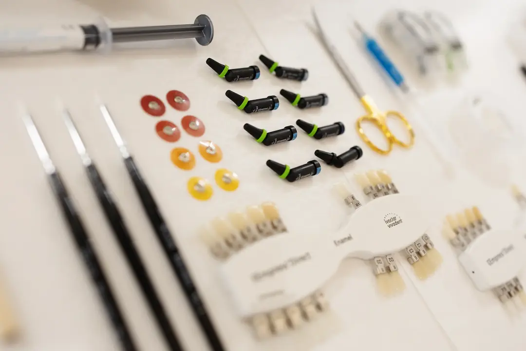 Premium composite bonding shade guides and treatment materials at The Dental Barns, Lichfield near Sutton Coldfield