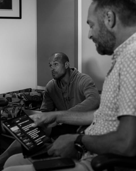 Adam Skolnick in the recording studio