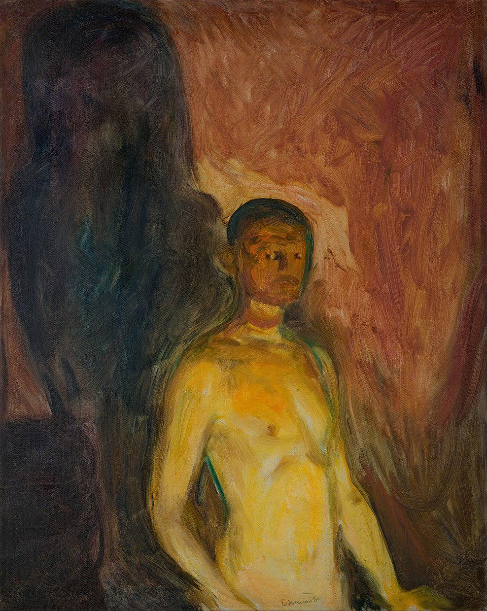 Self-Portrait in Hell, Edvard Munch (1903)