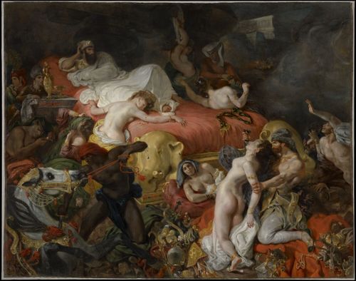 Mort de Sardanapale, Eugène Delacroix (1827) Musée du Louvre, Paris
