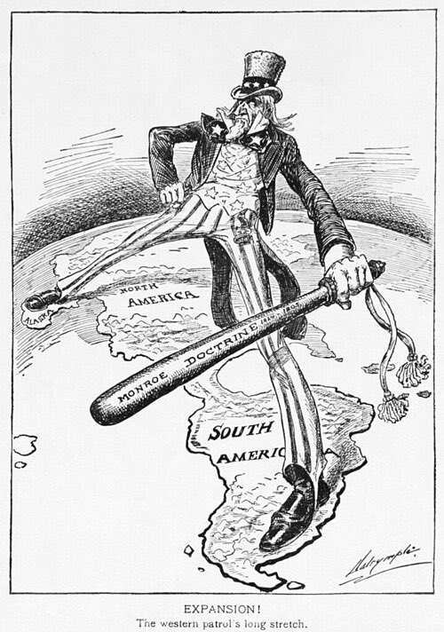 «Expansion! The western patrol's long stretch» Louis Dalrymple (1905)