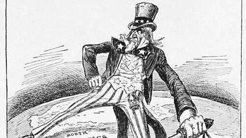 «Expansion! The western patrol's long stretch» Louis Dalrymple (1905)