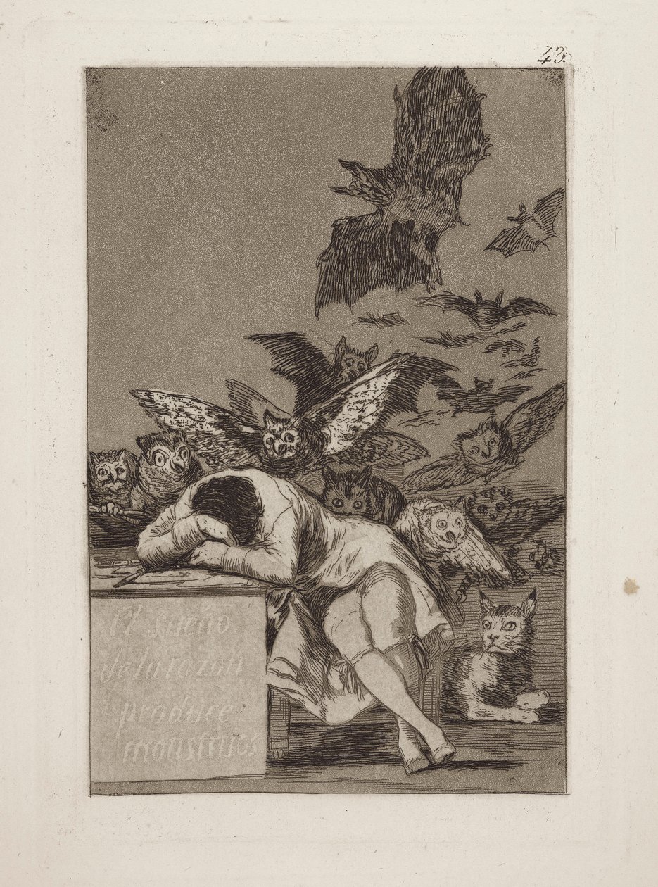 «El sueño de la razón produce monstruos», Francisco de Goya (1799