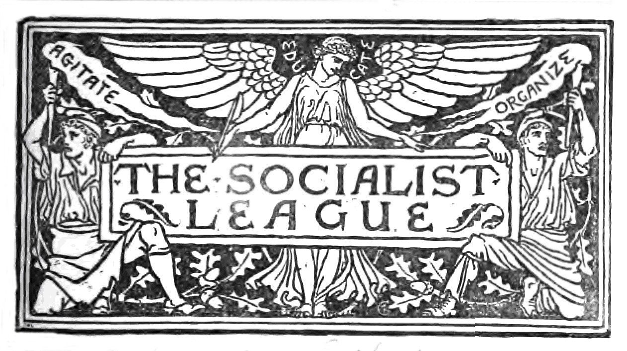 Emblema histórico da Socialist League, uma organização revolucionária britânica fundada em 1884.