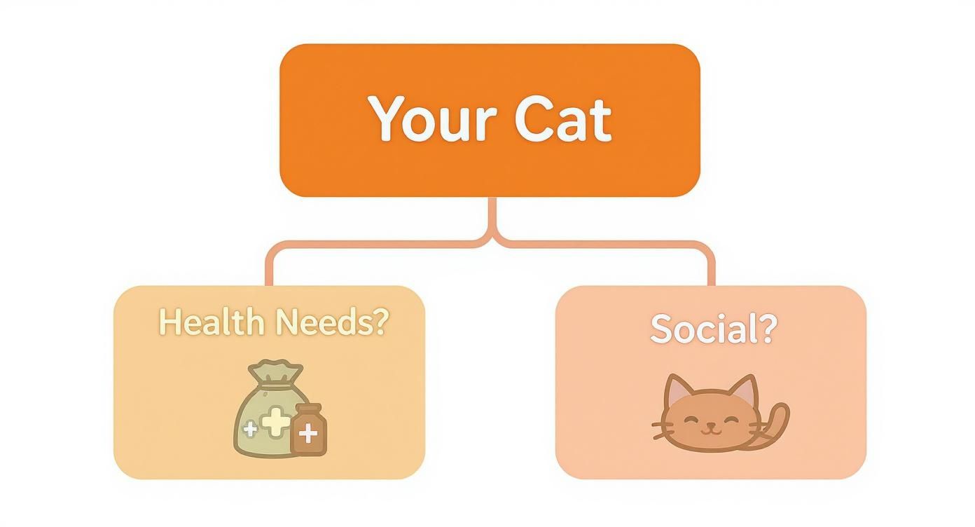 Infographic about cat boarding dubai