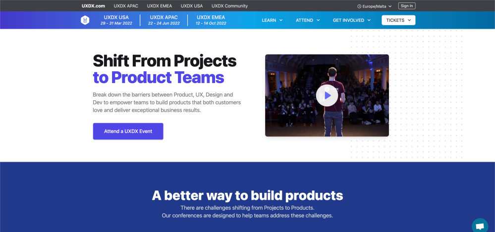 Final design for Homepage, a section.