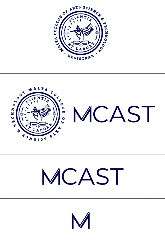 Hierarchy of the marks: this is showing how the modular build of the logo is providing the required flexibility for an institution driven by completely different mindsets.