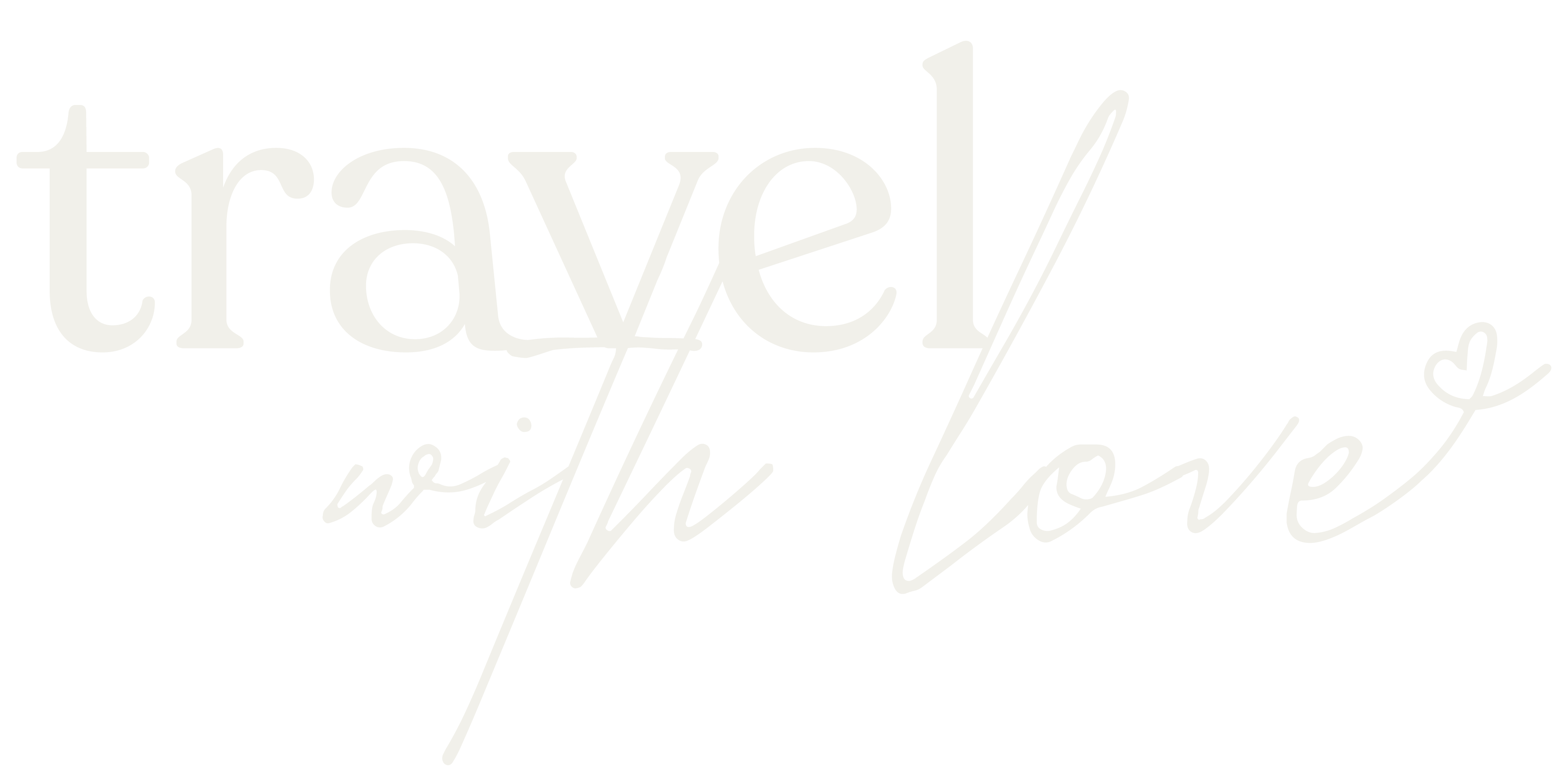 "travel with love" text with a heart shape at the end of the word love on black background.