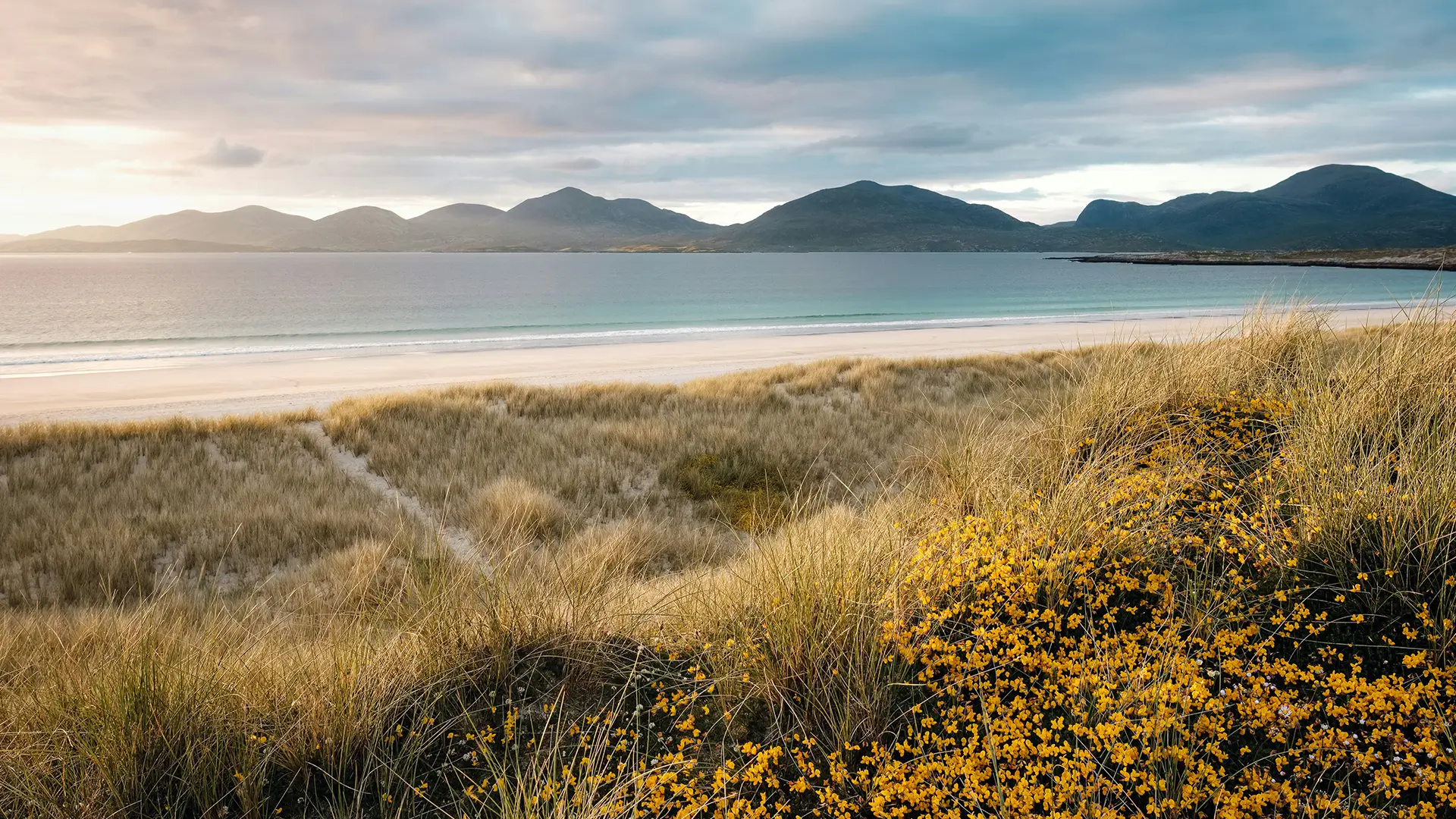 Coastal grasslands and islands in the Outer Hebrides, Scotland