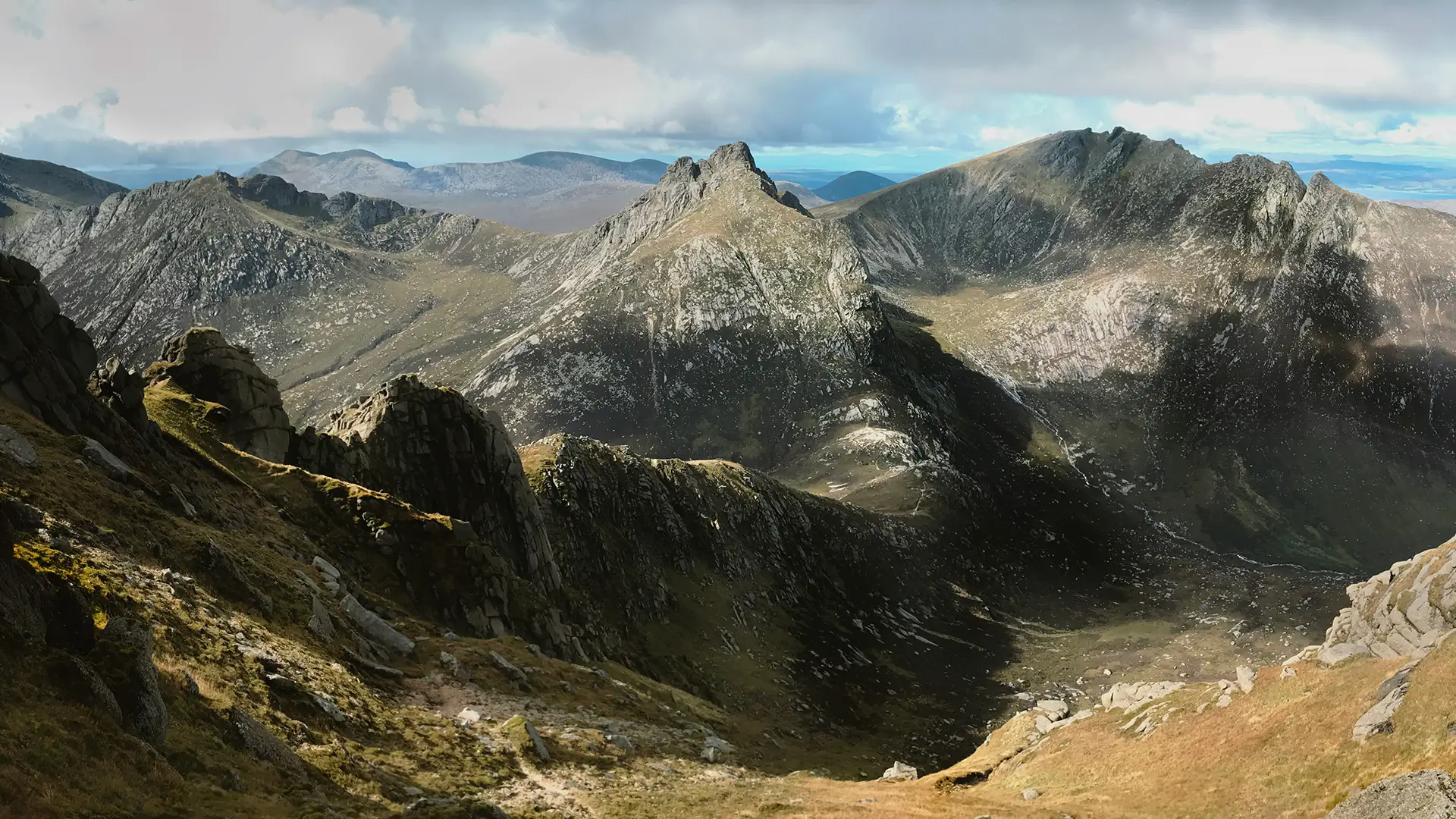 Mountain landscape on the Isle of Arran, Scotland