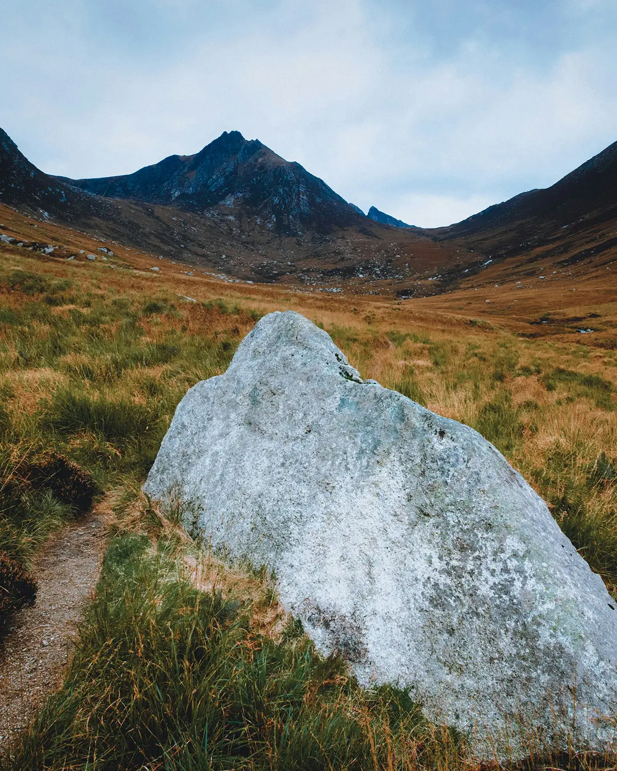 Highland trail and mountains on the Isle of Arran