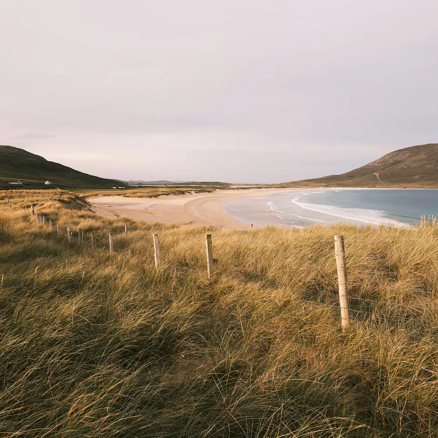 Remote coastal landscape in the Outer Hebrides