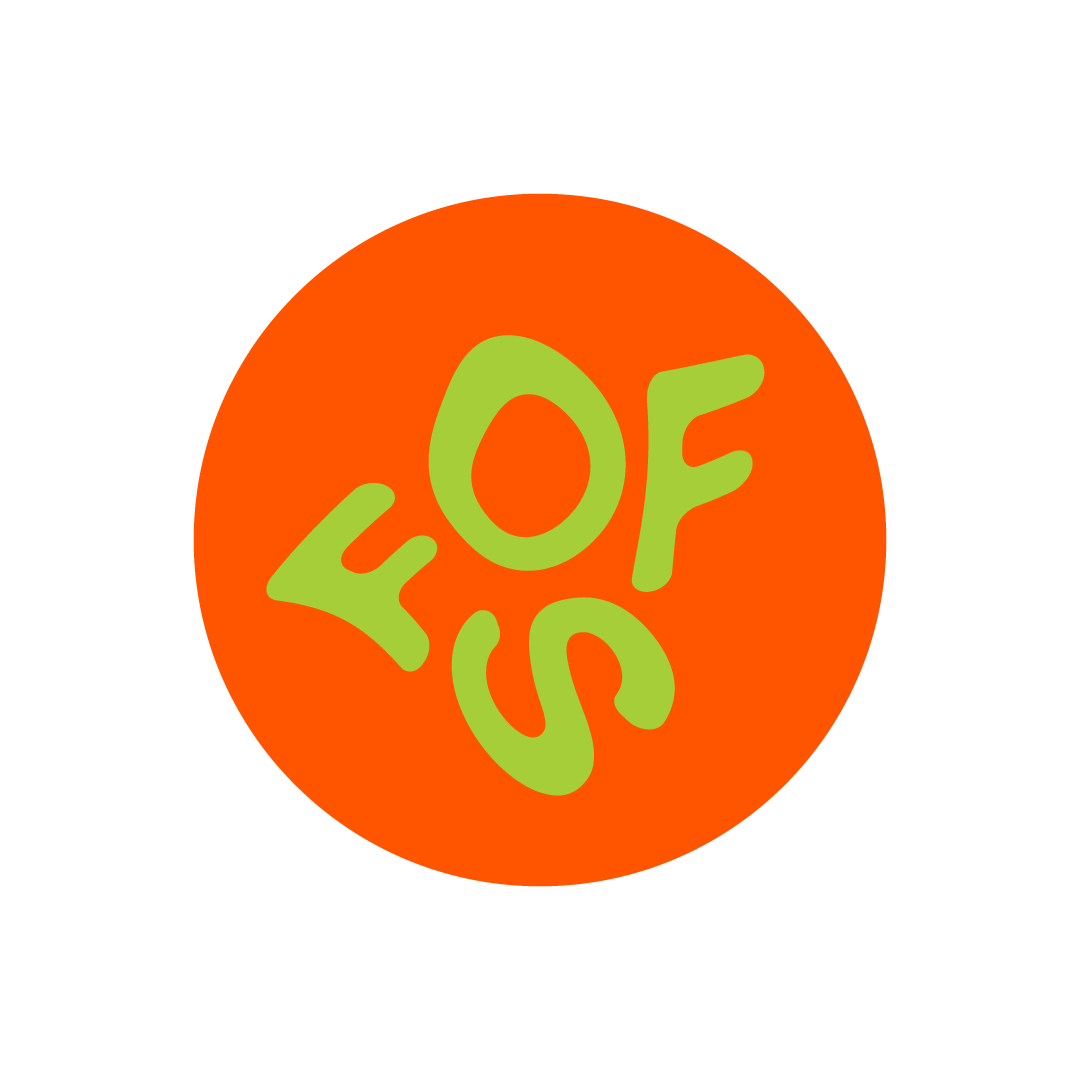 Green FOFS logo on orange background.