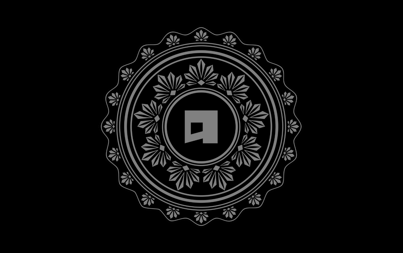 aluCine logo on a black background.