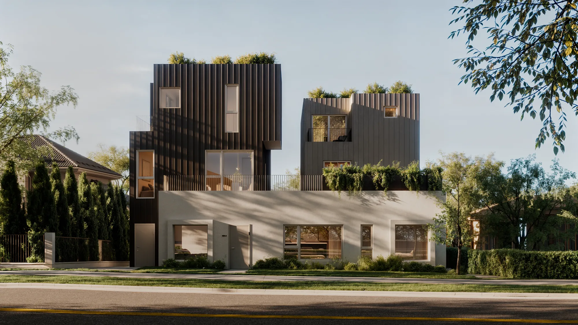 Willa multiplex townhomes in Oakridge, Vancouver by Lightwell Homes