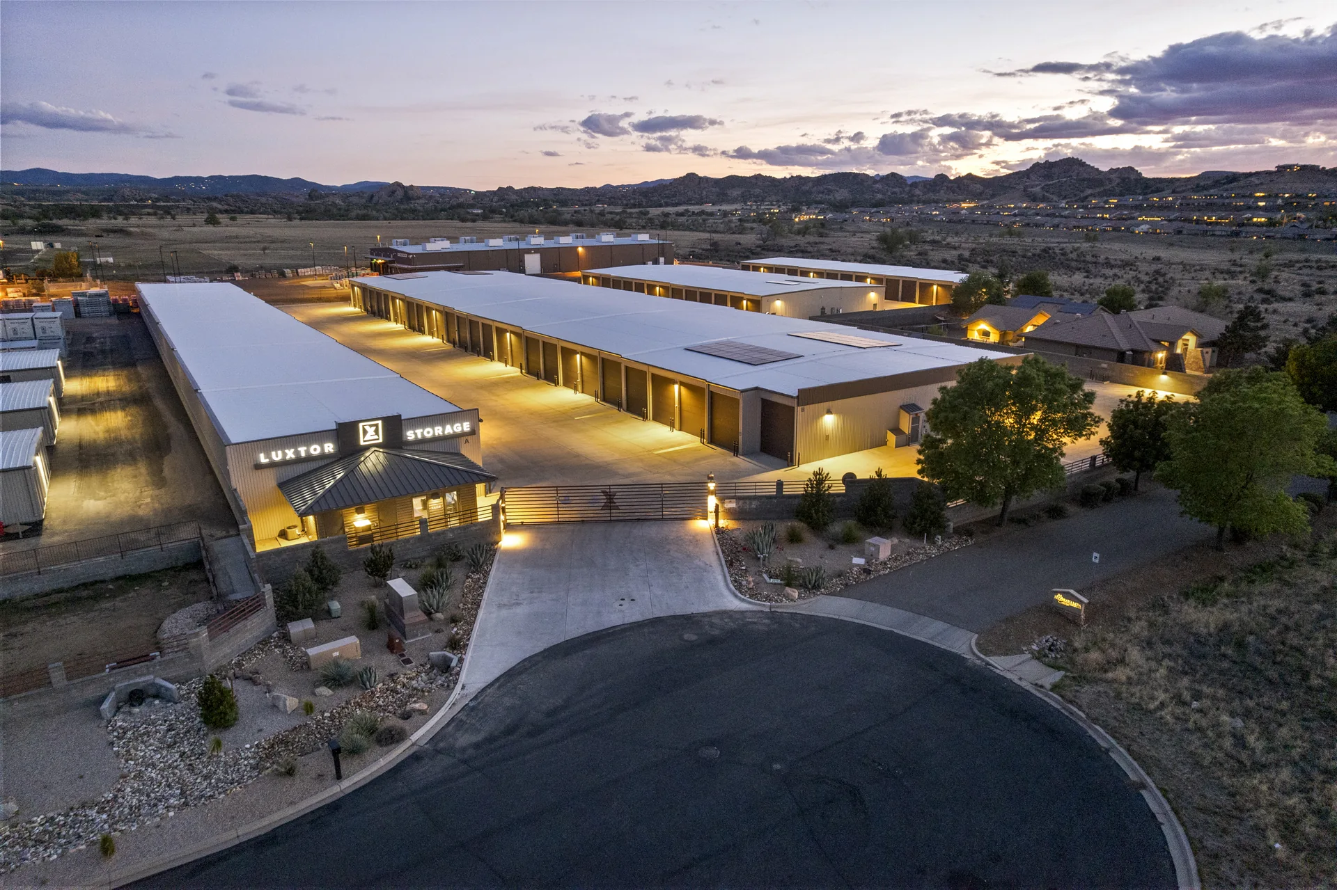 Aerial view of LUXBOX Prescott self storage