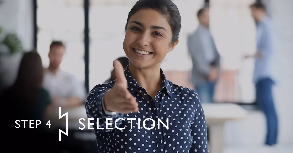 step 4 selection in Step 3