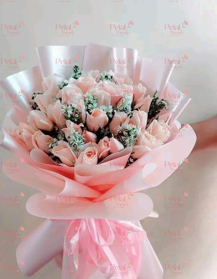 20Pcs Pink Rose Bouquets