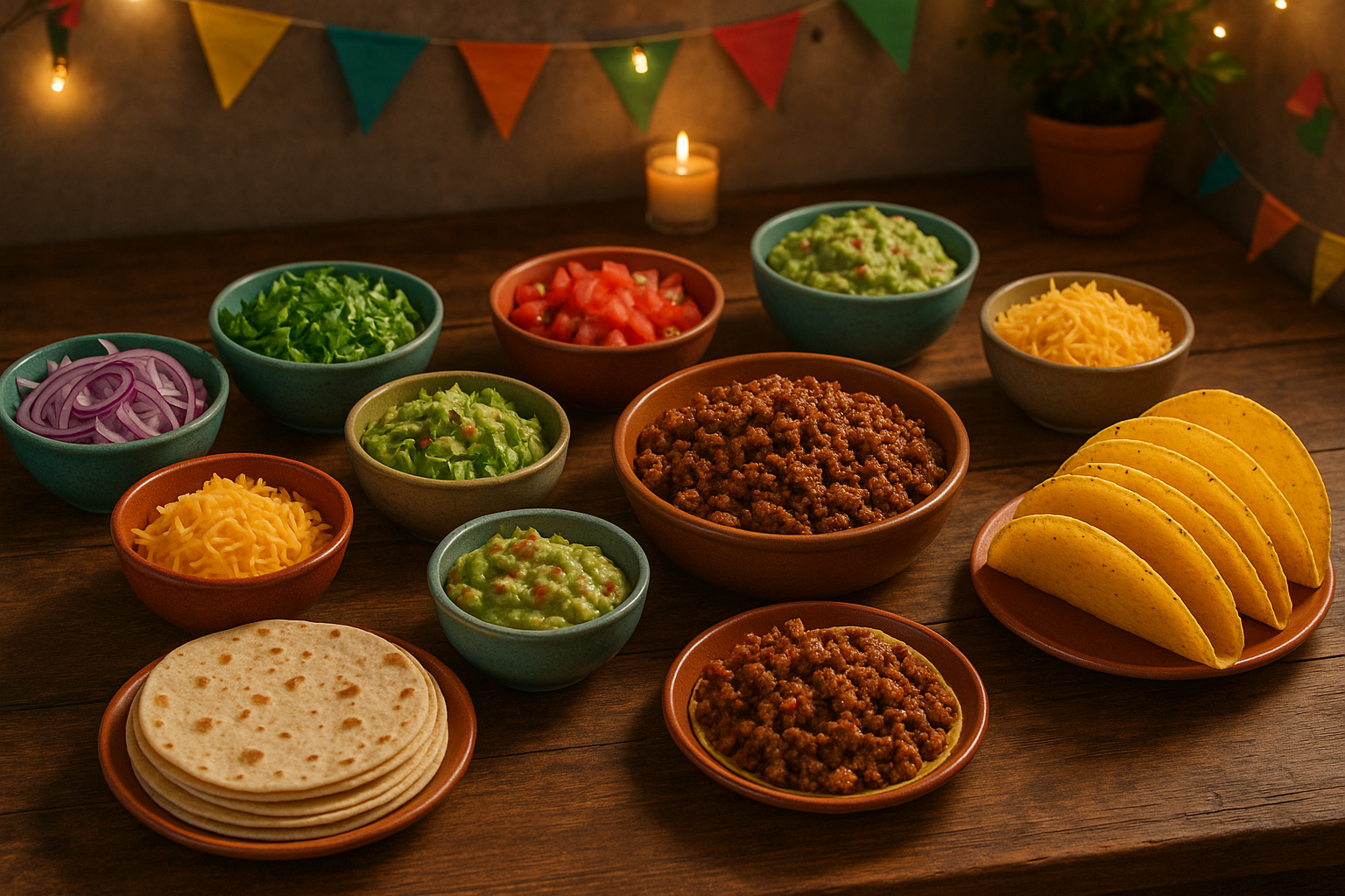 how to host a taco bar at home