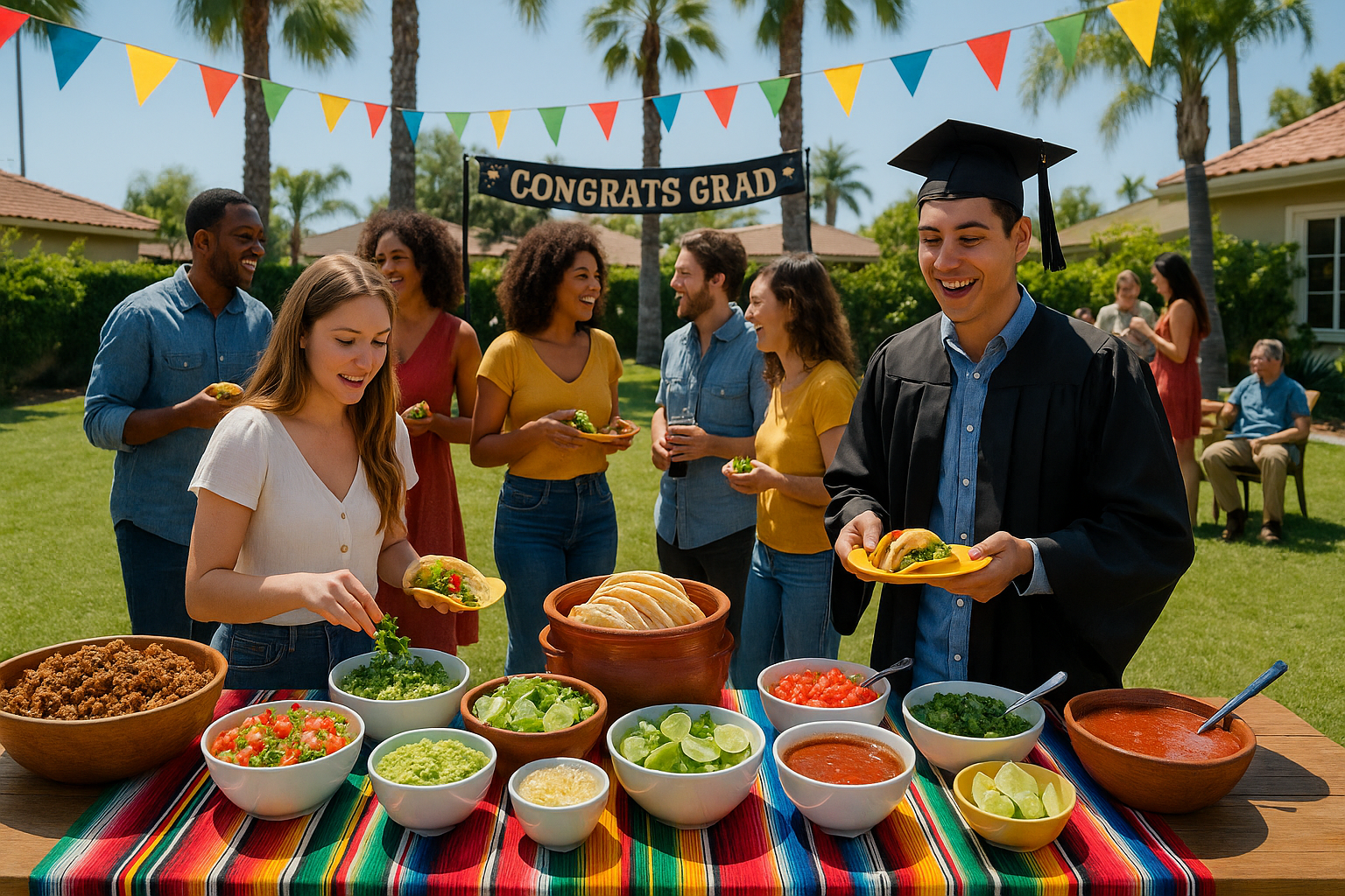 graduation taco catering