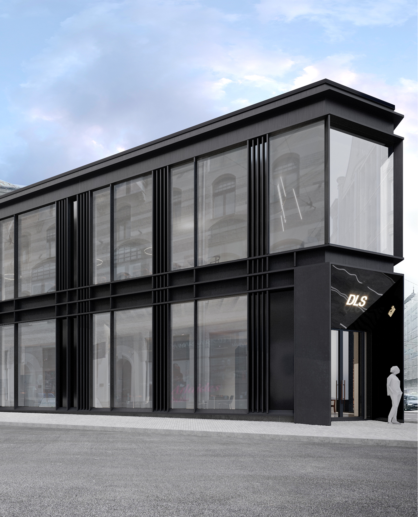 BR44 — mixed-use building in Riga, Latvia, view 1
