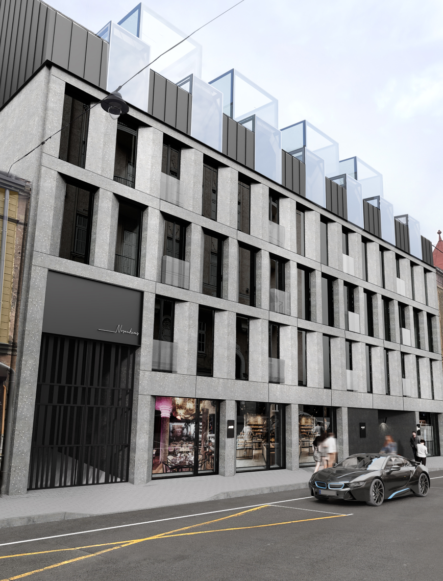 SK17 — apartment building in Riga, Latvia, view 2