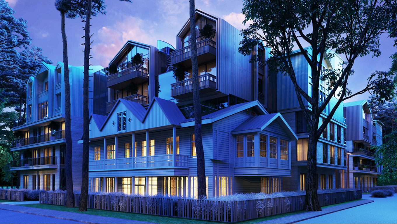 JUR53 — apartment building in Jurmala, Latvija, view 3