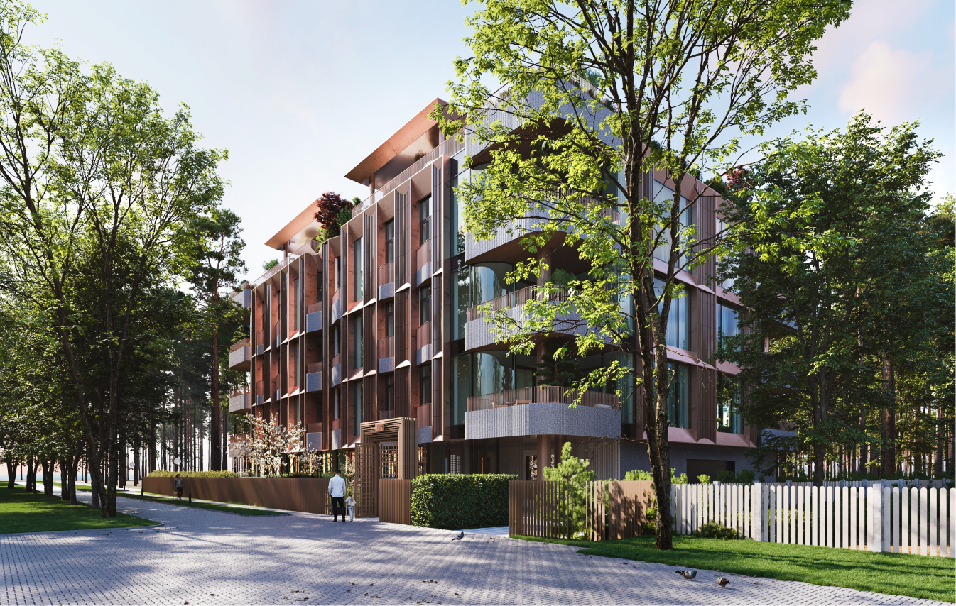 AUGUST — apartment building in Jurmala, Latvia, view 2