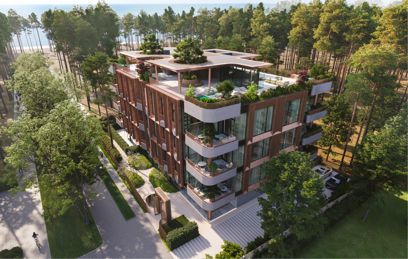 AUGUST — apartment building in Jurmala, Latvia, view 4