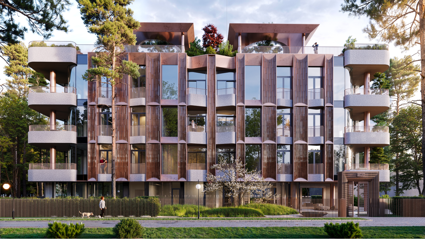 AUGUST — apartment building in Jurmala, Latvia, view 5