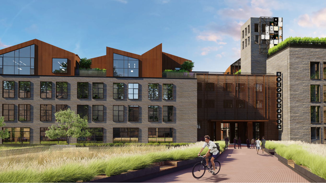 GRIZINDARZS — mixed-use quarter in Riga, Latvia, designed by OAD
