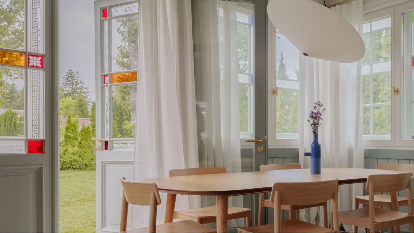 restored veranda 20th century summer house in Jurmala, Latvia by OAD