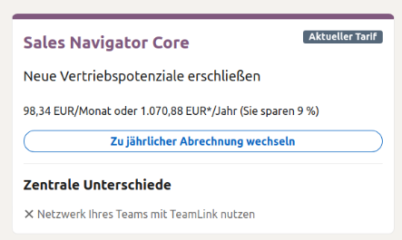 LinkedIn Sales Navigator Core