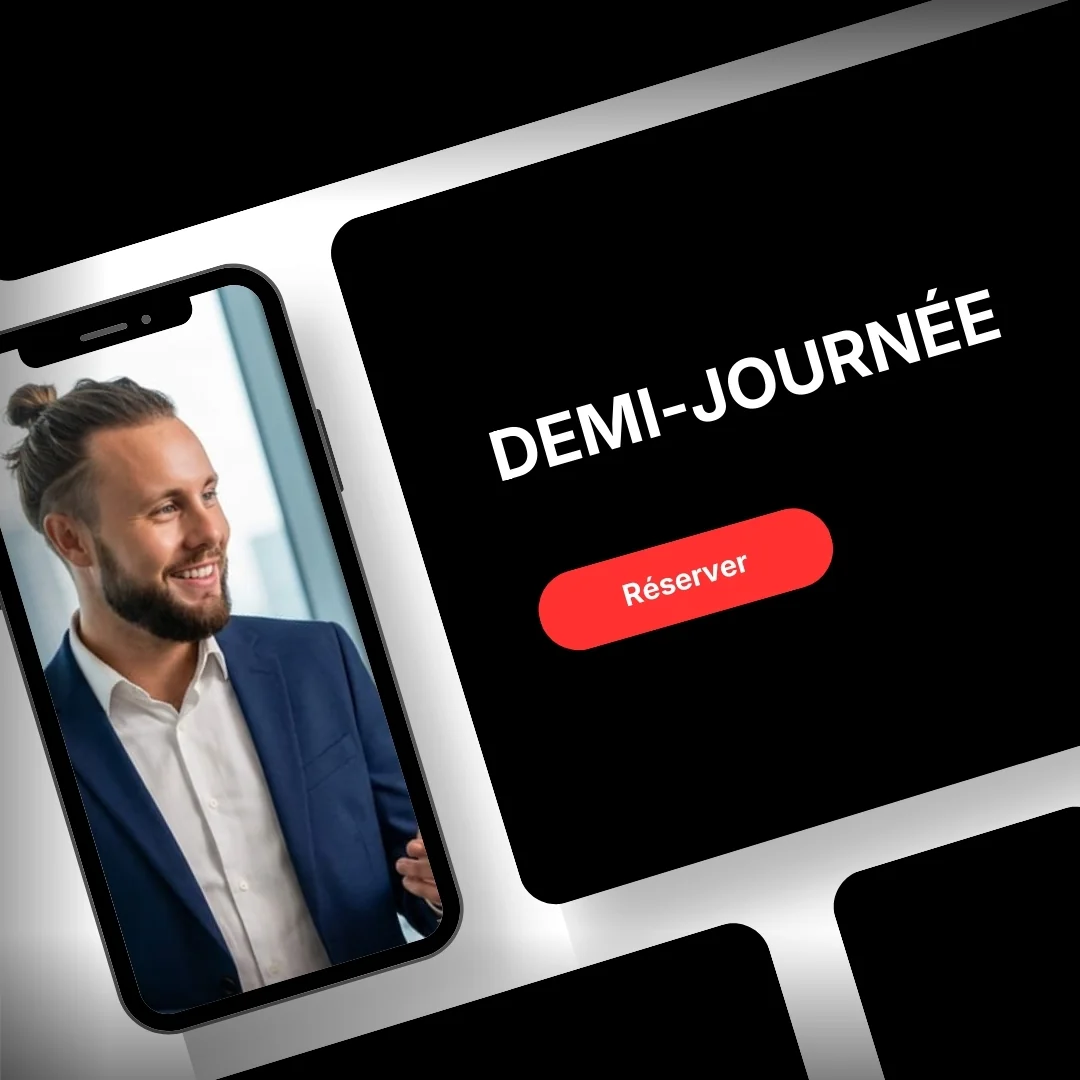 Visuel de l’offre de consulting demi-journée en visio avec Mike Dejardin pour poser un diagnostic et définir les priorités