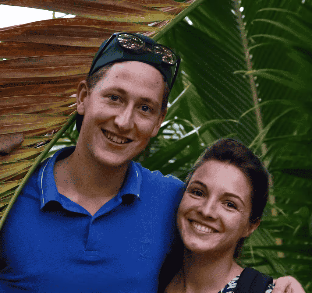 A young catholic couple in mission