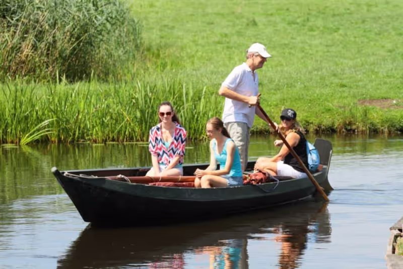 Familie in punterboom