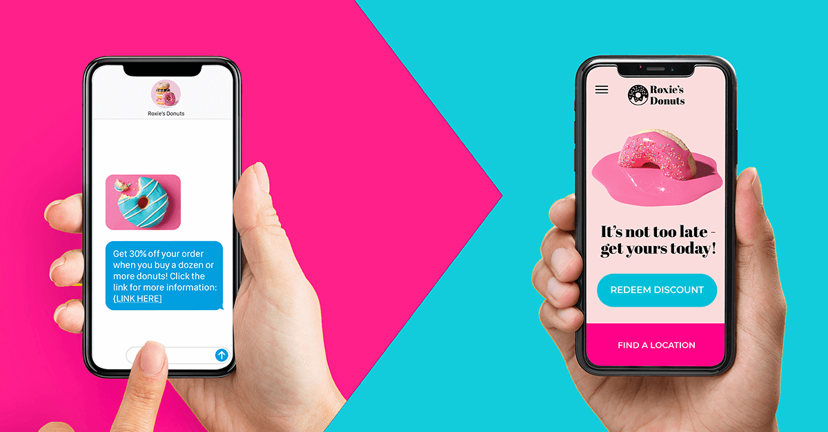 sms landing page