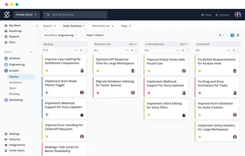Shortcut Kanban Board