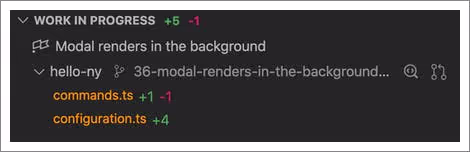 A work-in-progress Story within CodeStream