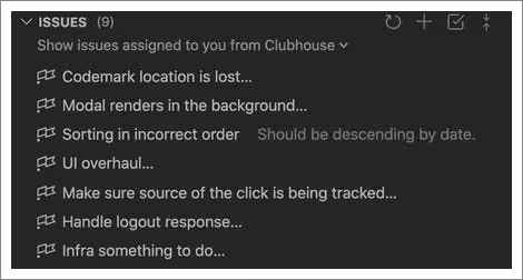 List of Shortcut Stories within CodeStream
