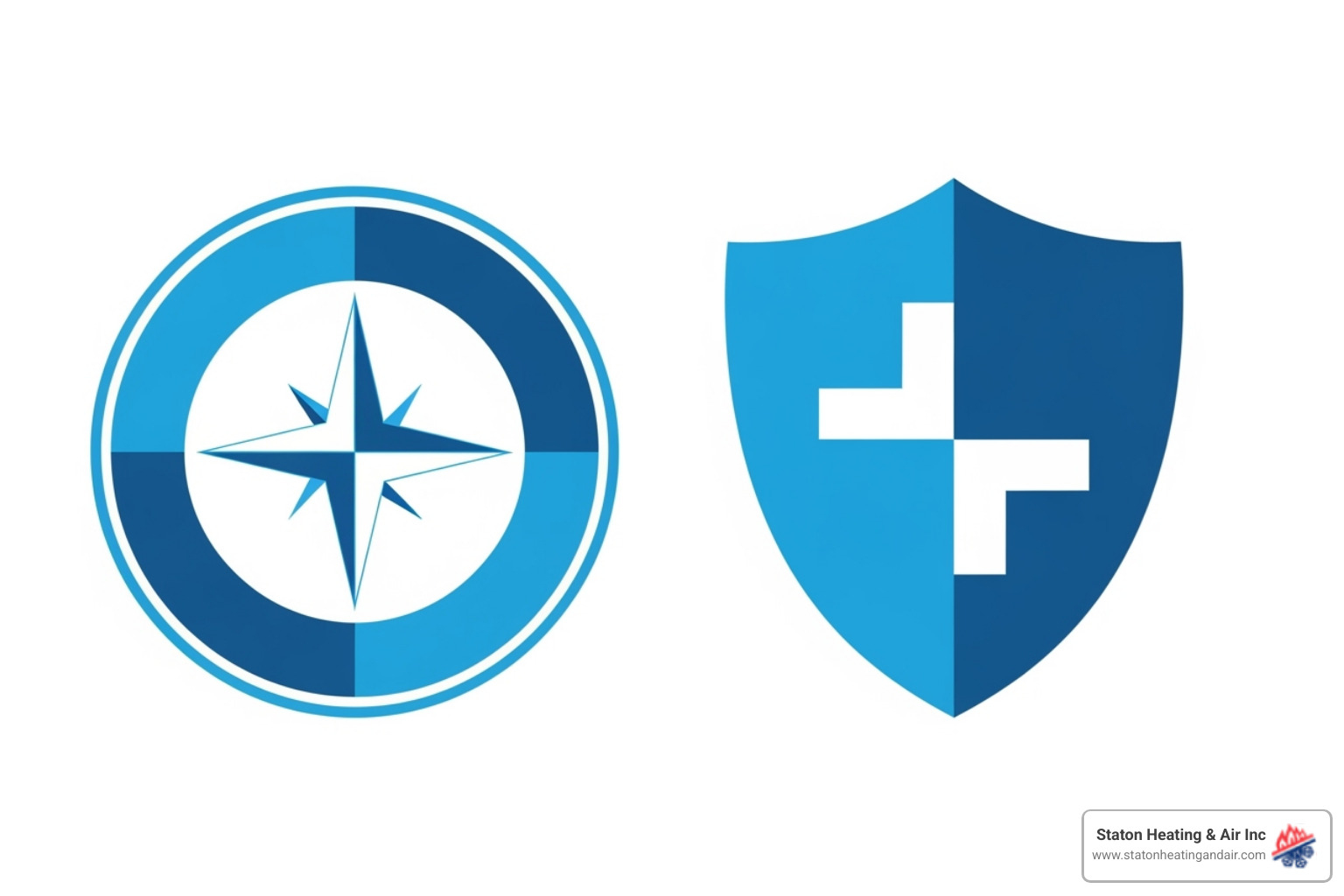 NATE certification logo and a BBB A+ rating badge - Air conditioner repair Alpharetta